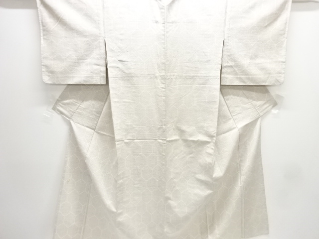 JAPANESE KIMONO / ANTIQUE HITOE KIMONO / SILK / TOKAMACHI TSUMUGI / WOVEN KIKKO